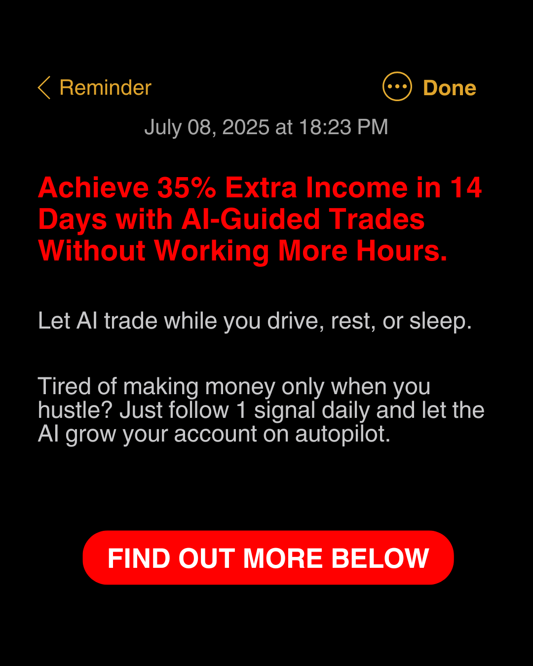 Algo Venture Academy Facebook ad