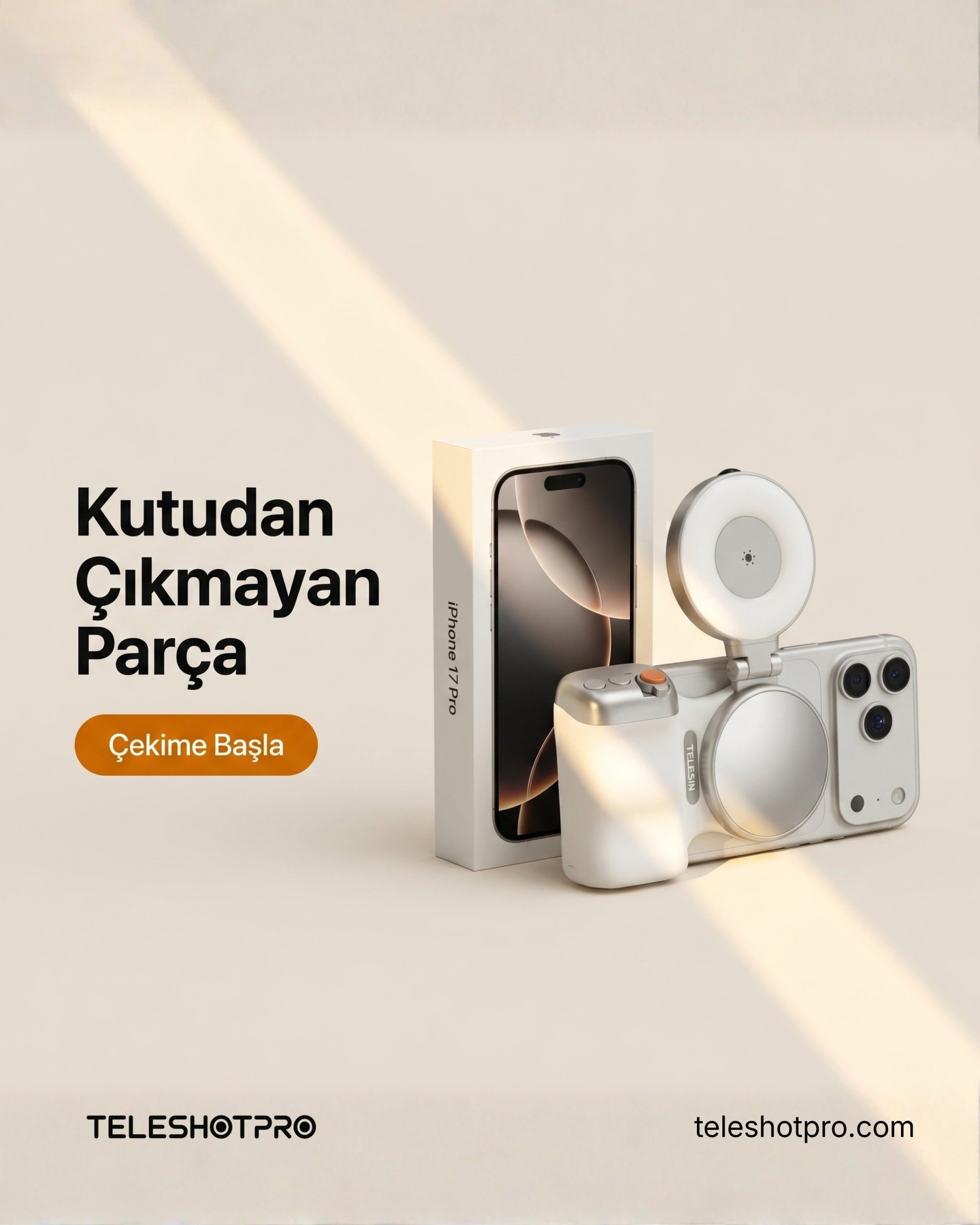 TeleshotPro Facebook ad: En iyi akıllı telefonlar bile kutusundan küçük bir…