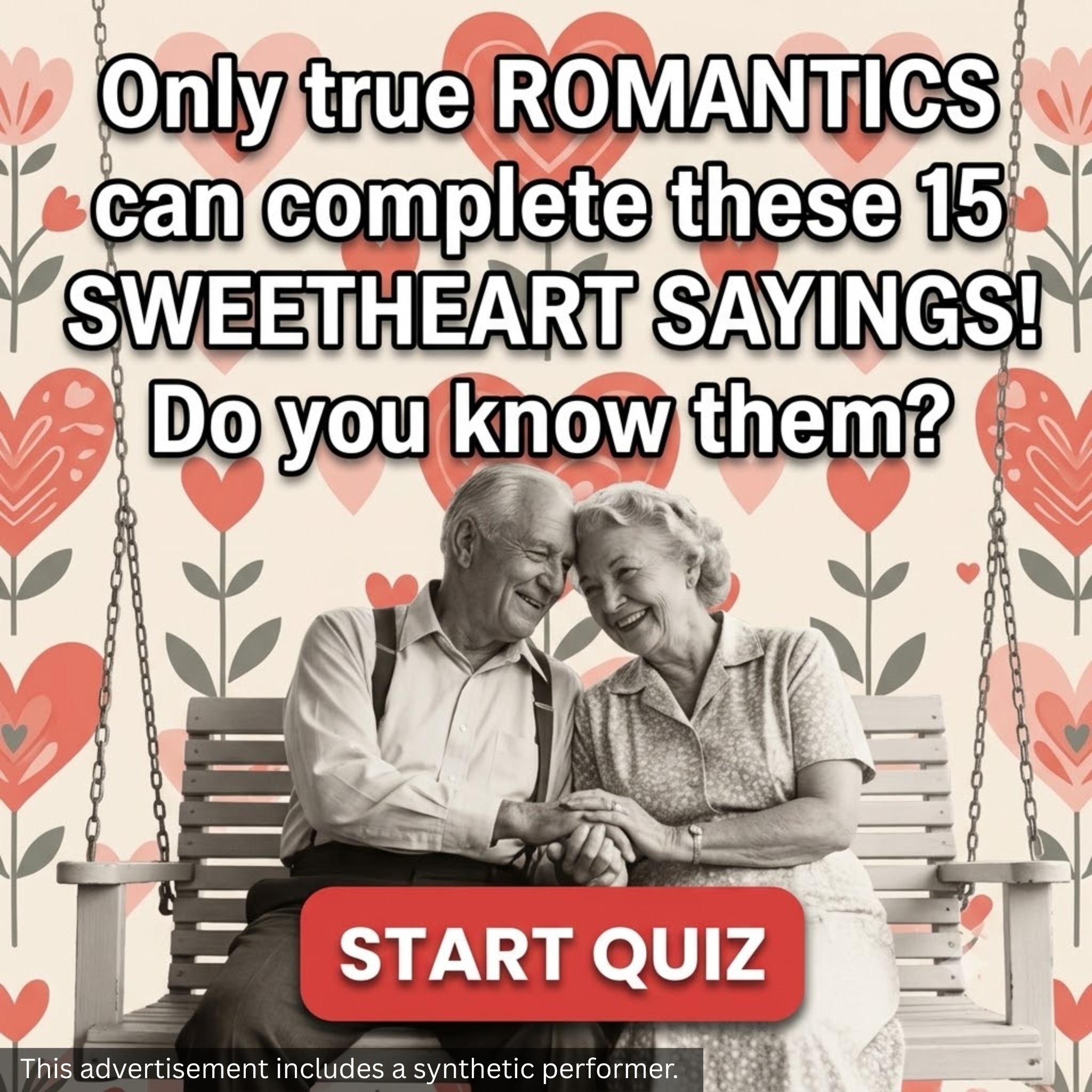 Furry Friends Quiz Club Facebook ad: Sweetheart Sayings Challenge