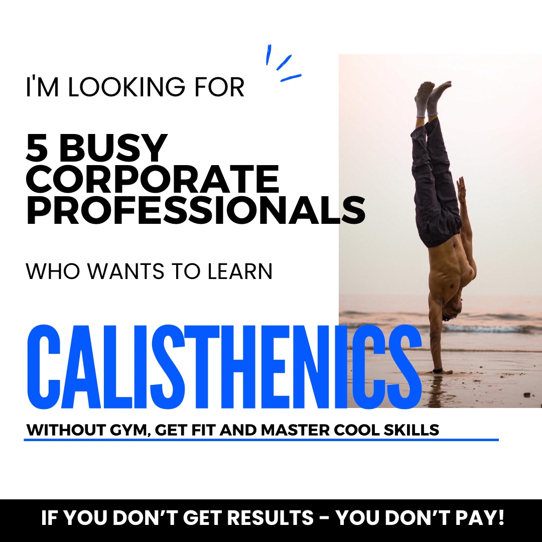 UBC Facebook ad: I'm offering a FREE 1-on-1 Calisthenics Strategy Session…