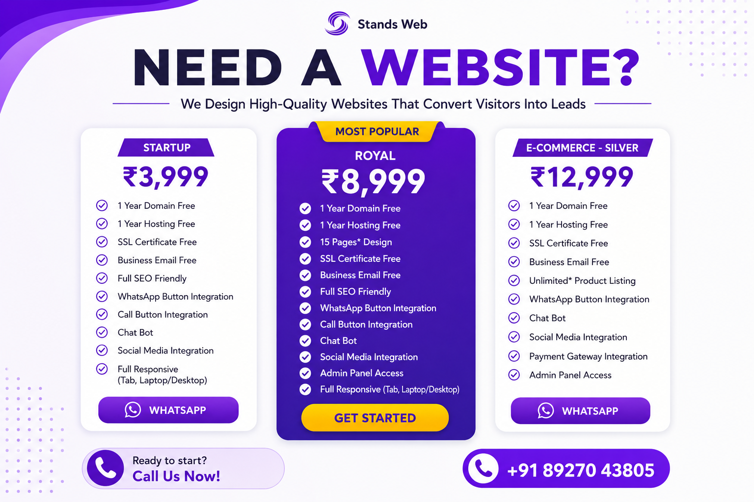 Stands Web Facebook ad