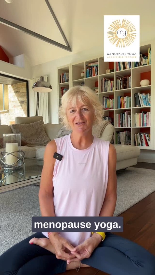 yogaformenopause Facebook ad: Practising yoga in gyms and studios can be…