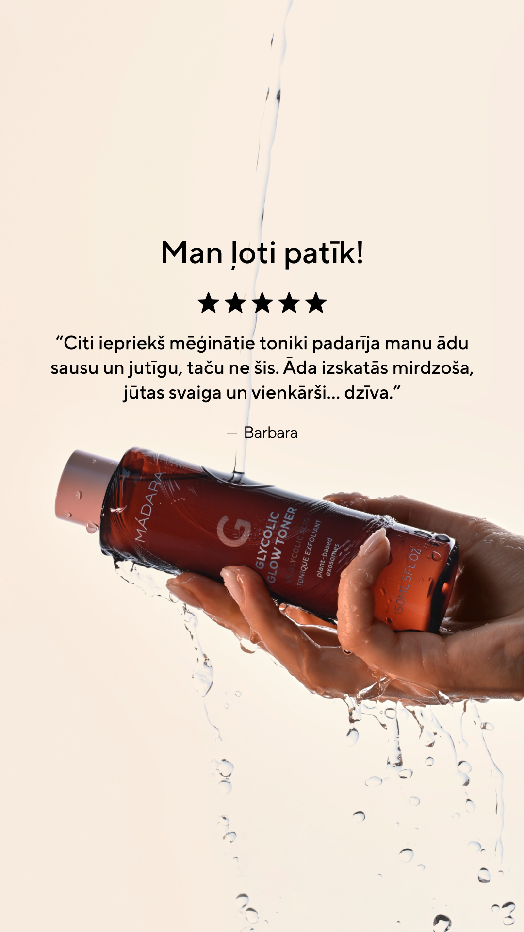 Mádara Organic Skincare Facebook ad