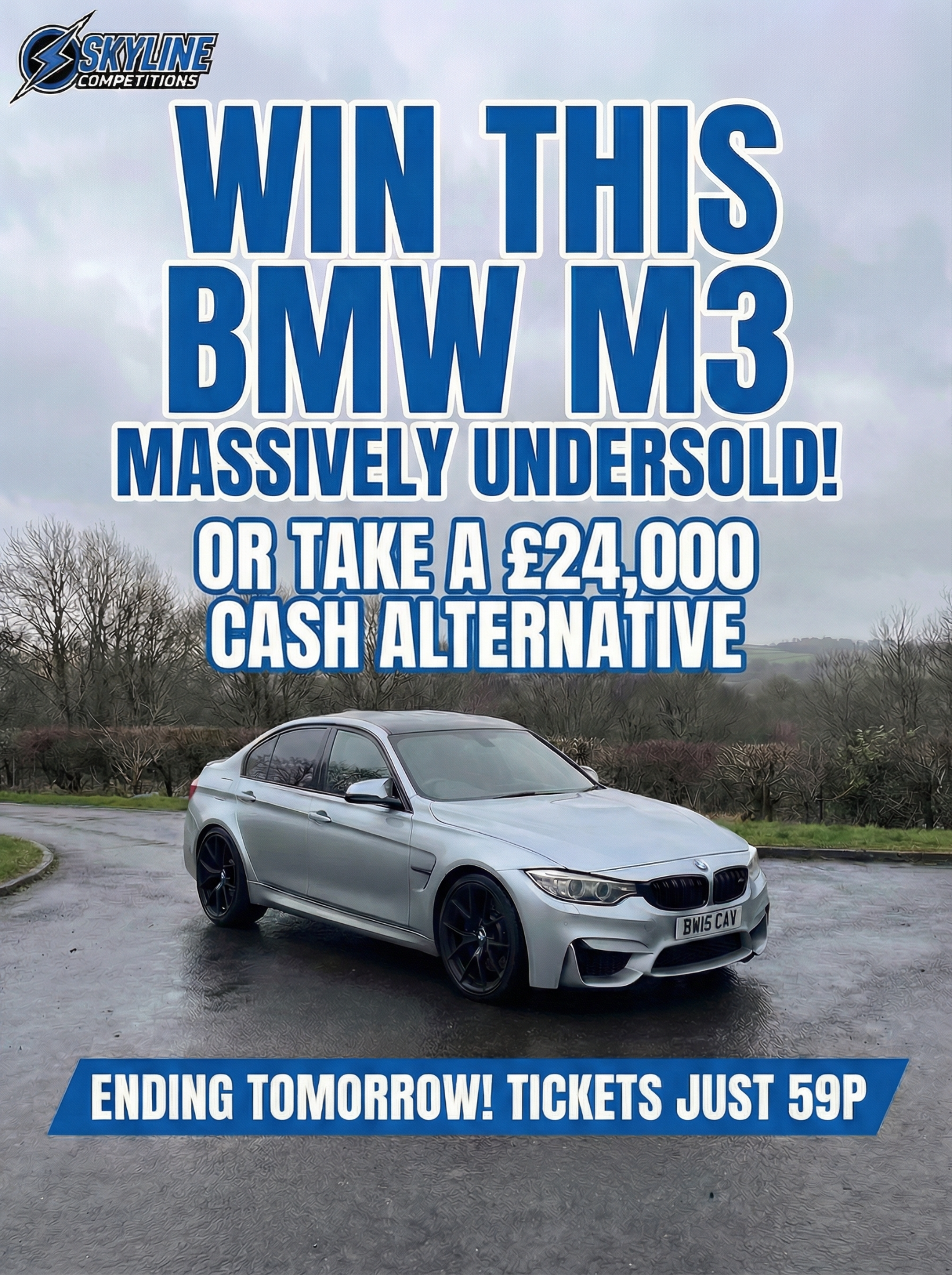 Skyline Competitions Facebook ad: Massively Undersold