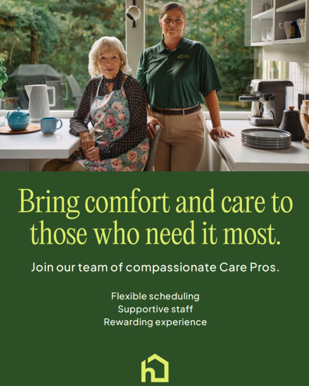 Home Instead Inc Alb NM Facebook ad: Age Safely with In Home Senior Care Services.
