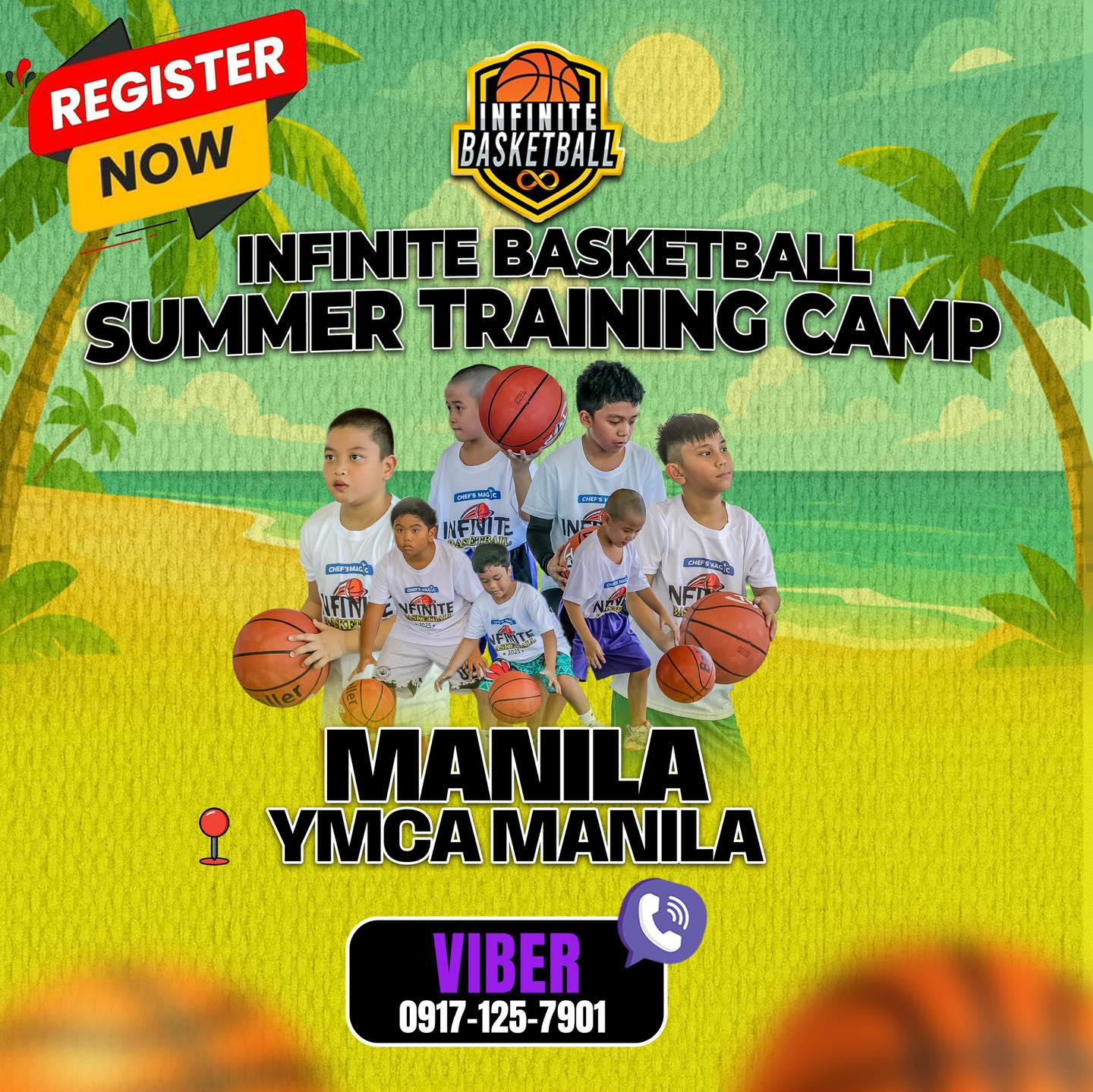 Infinite Basketball Facebook ad: SUMMER BASKETBALL TRAINING in MANILA