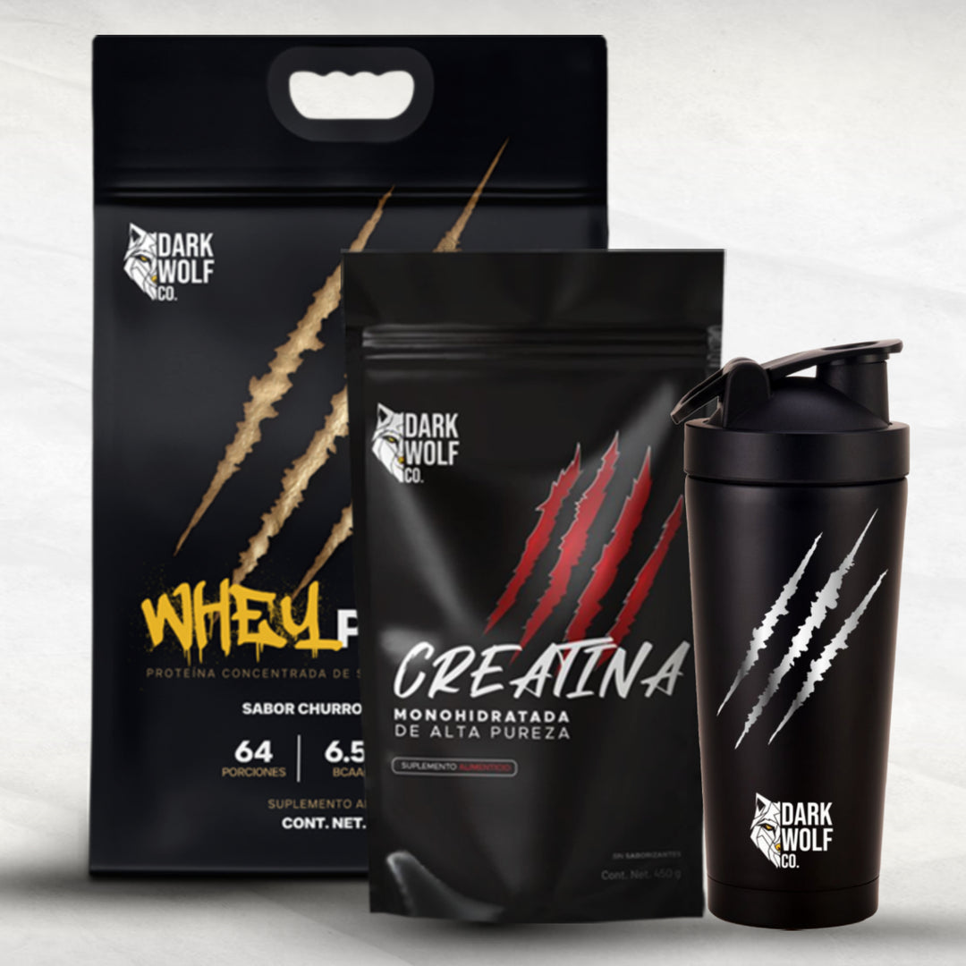 Dark Wolf Co. Facebook ad: ¡Potencia tu entrenamiento con Dark Wolf!