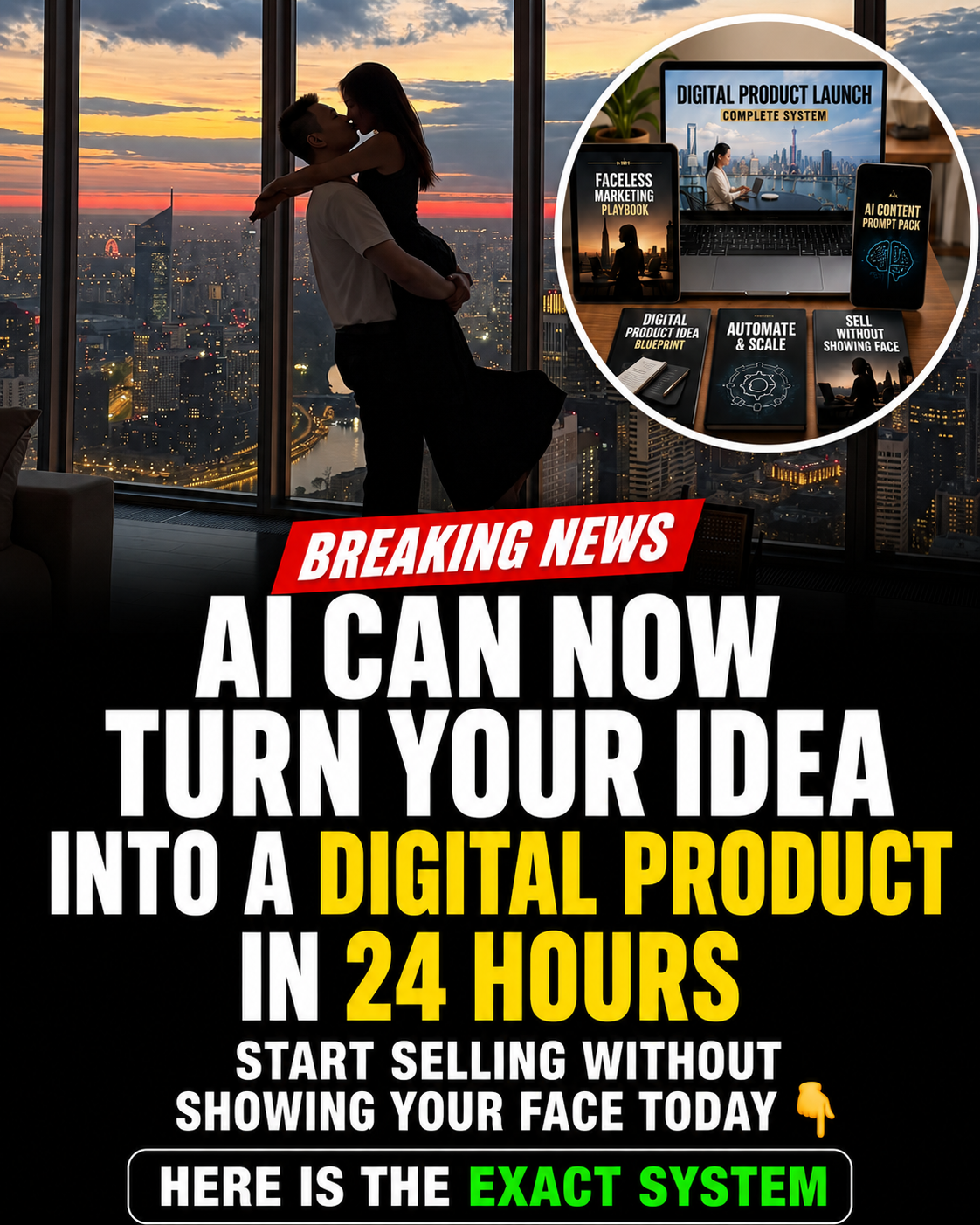 Real Daniel Chou Facebook ad: The prompts behind 40,000 digital businesses