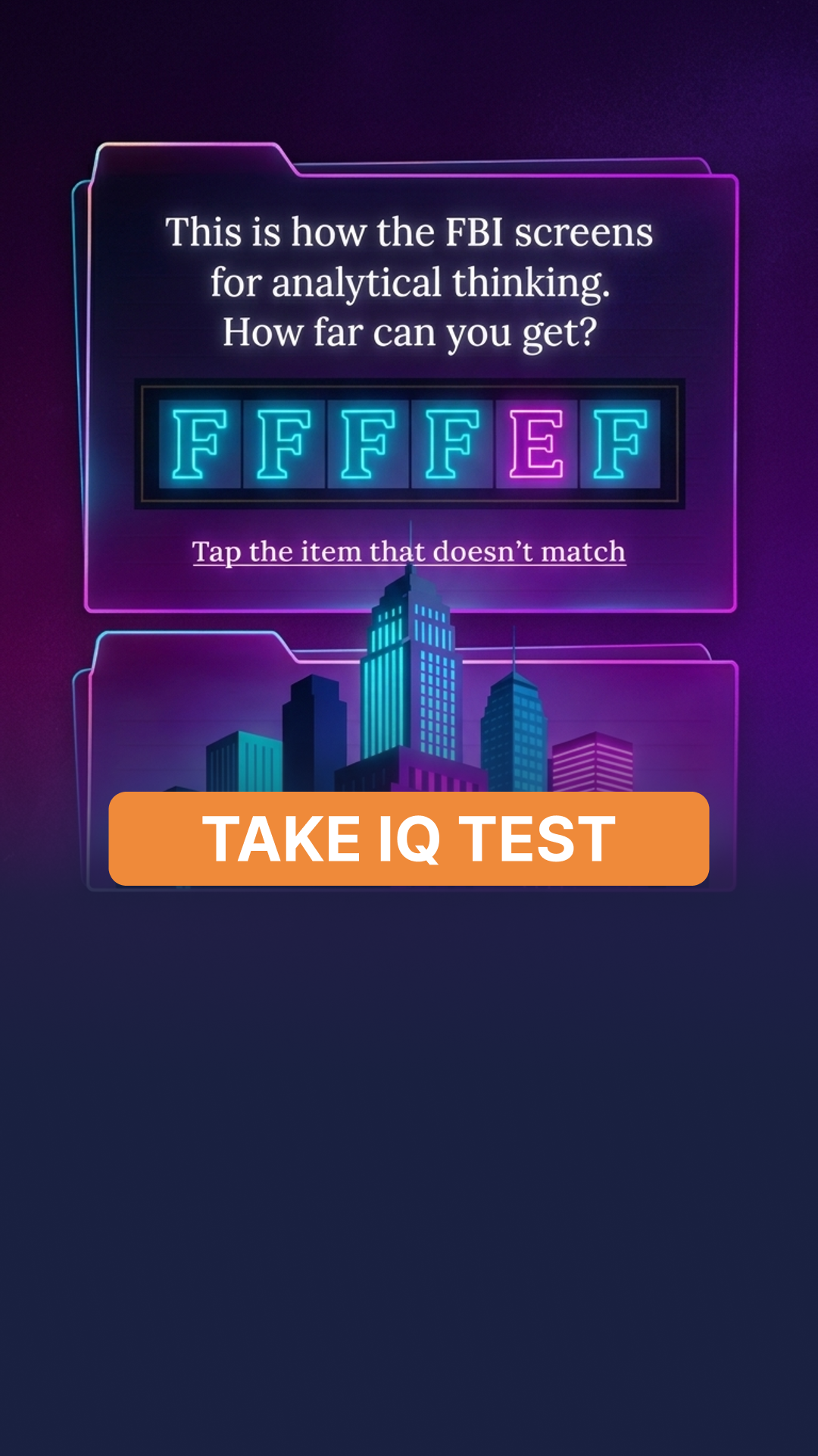 My IQ Facebook ad