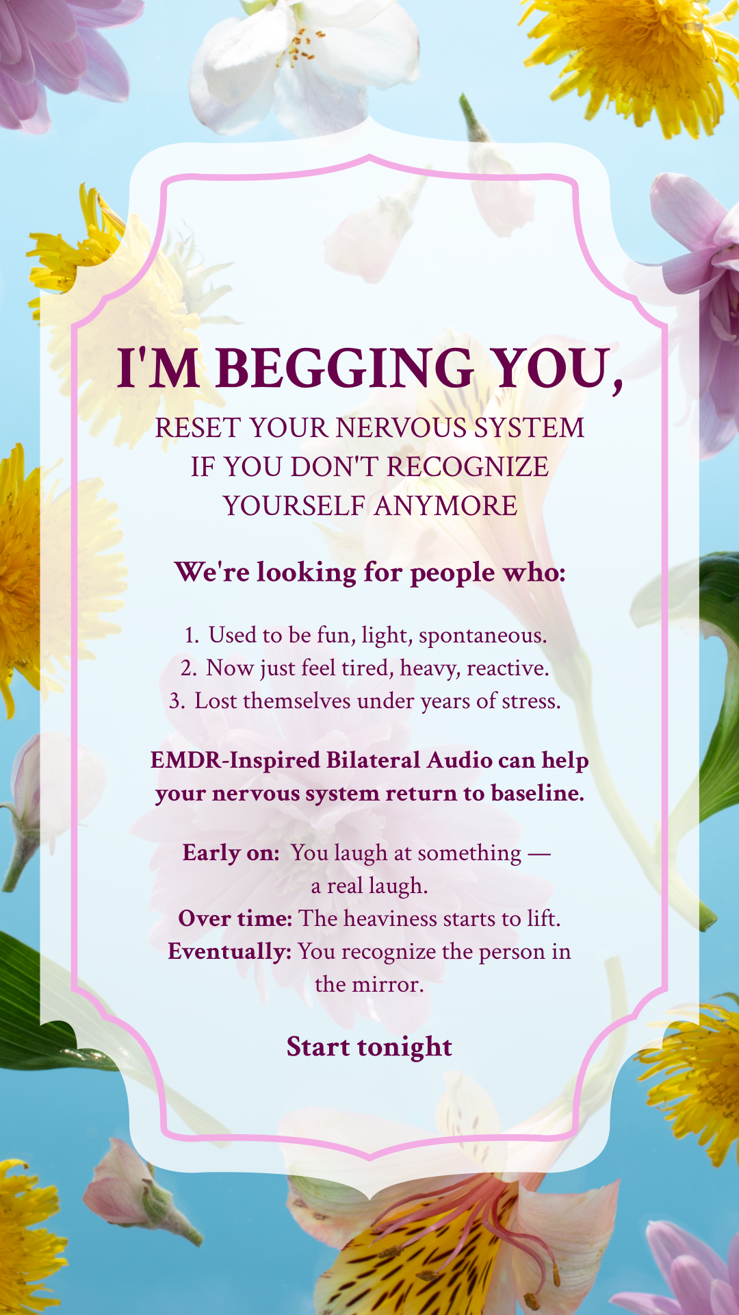 Calm Facebook ad