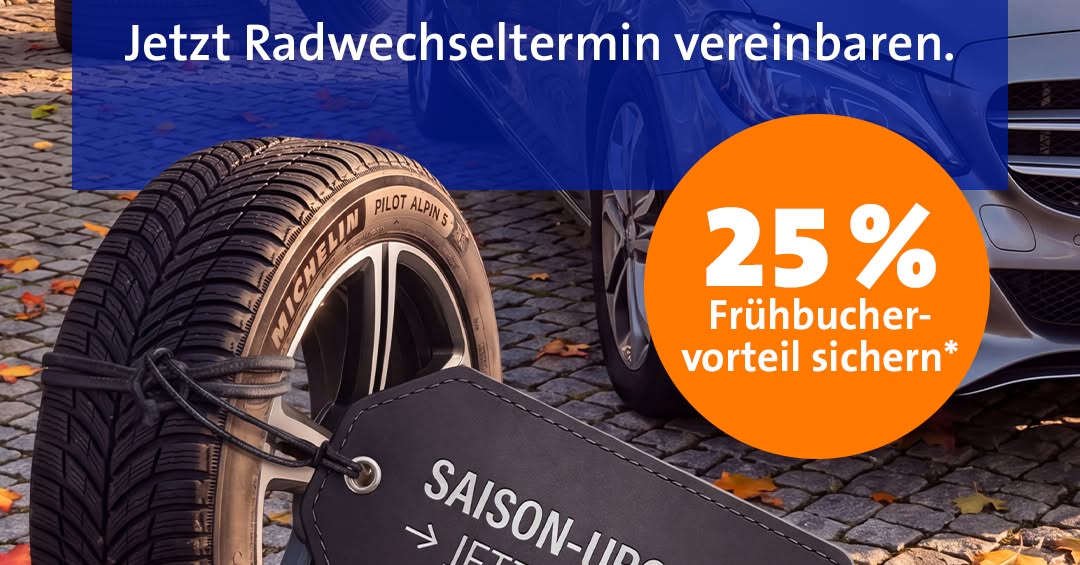 Ehrhardt Reifen und Autoservice Facebook ad: 25% Frühbuchervorteil*
