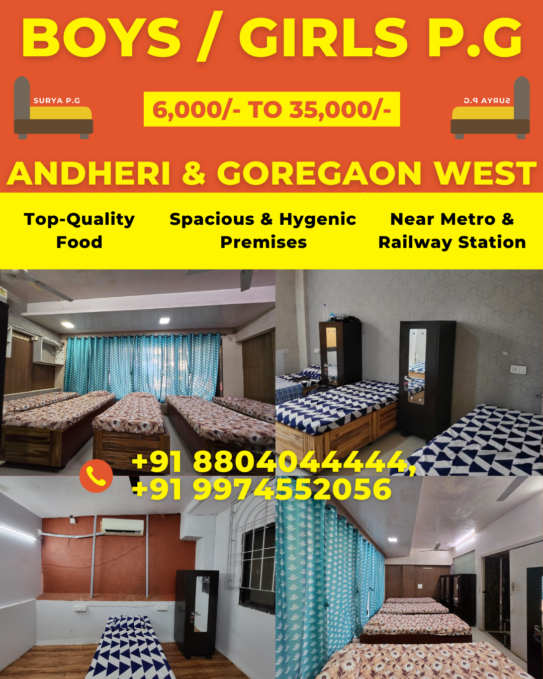 Surya P.G Facebook ad: Boys PG Hostels in Mumbai