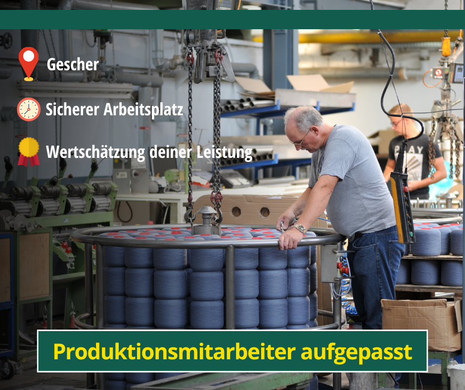 ETV Eing Textil-Veredlung GmbH & Co. KG Facebook ad: Produktionsmitarbeiter aufgepasst! (m/w/d)