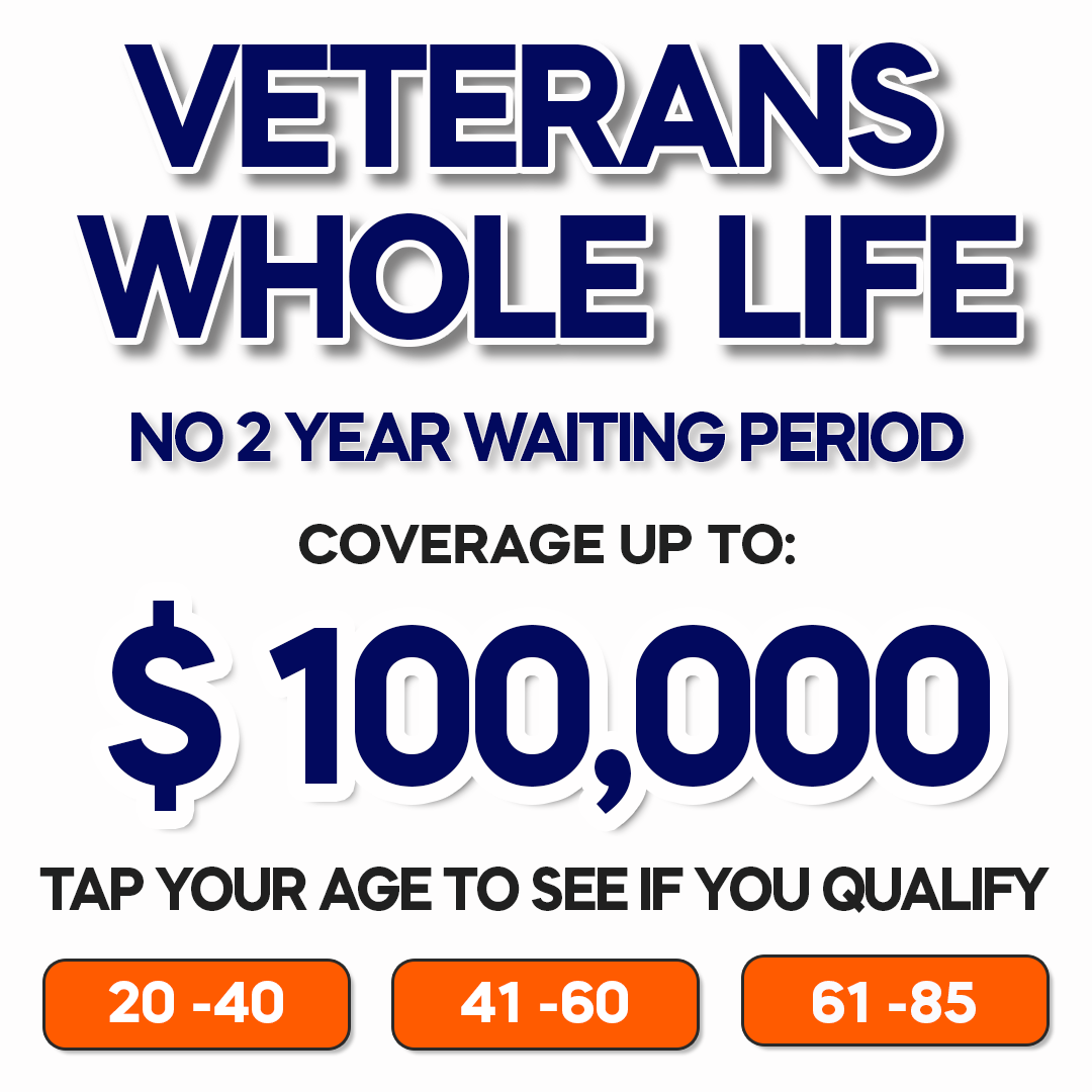 Veteran Life Insurance Facebook ad: The VA Only Covers $300 of Your Funeral - Your Family Pays…