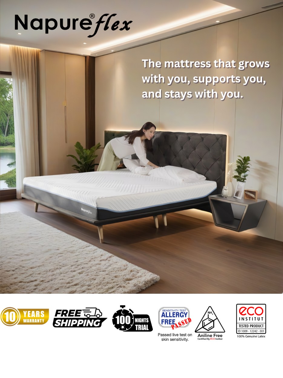 Napureflex Facebook ad: Invest in Sleep, Rest in Confidence.