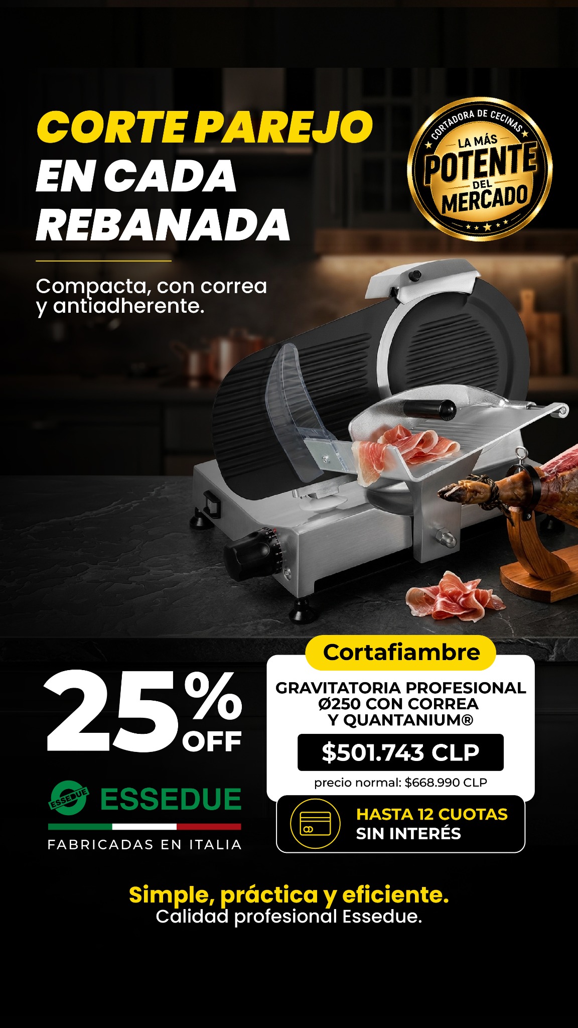 Pareti Kitchenette Facebook ad: CORTAFIAMBRE GRAVITATORIA PROFESIONAL Ø250 CON CORREA Y…