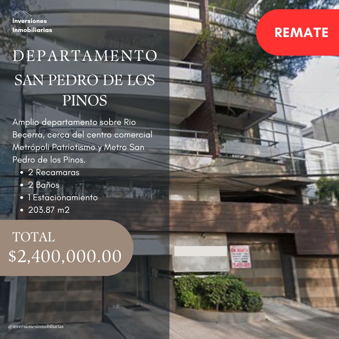 Recuperación Bancaria Facebook ad: DEPTO EN BENITO JUAREZ