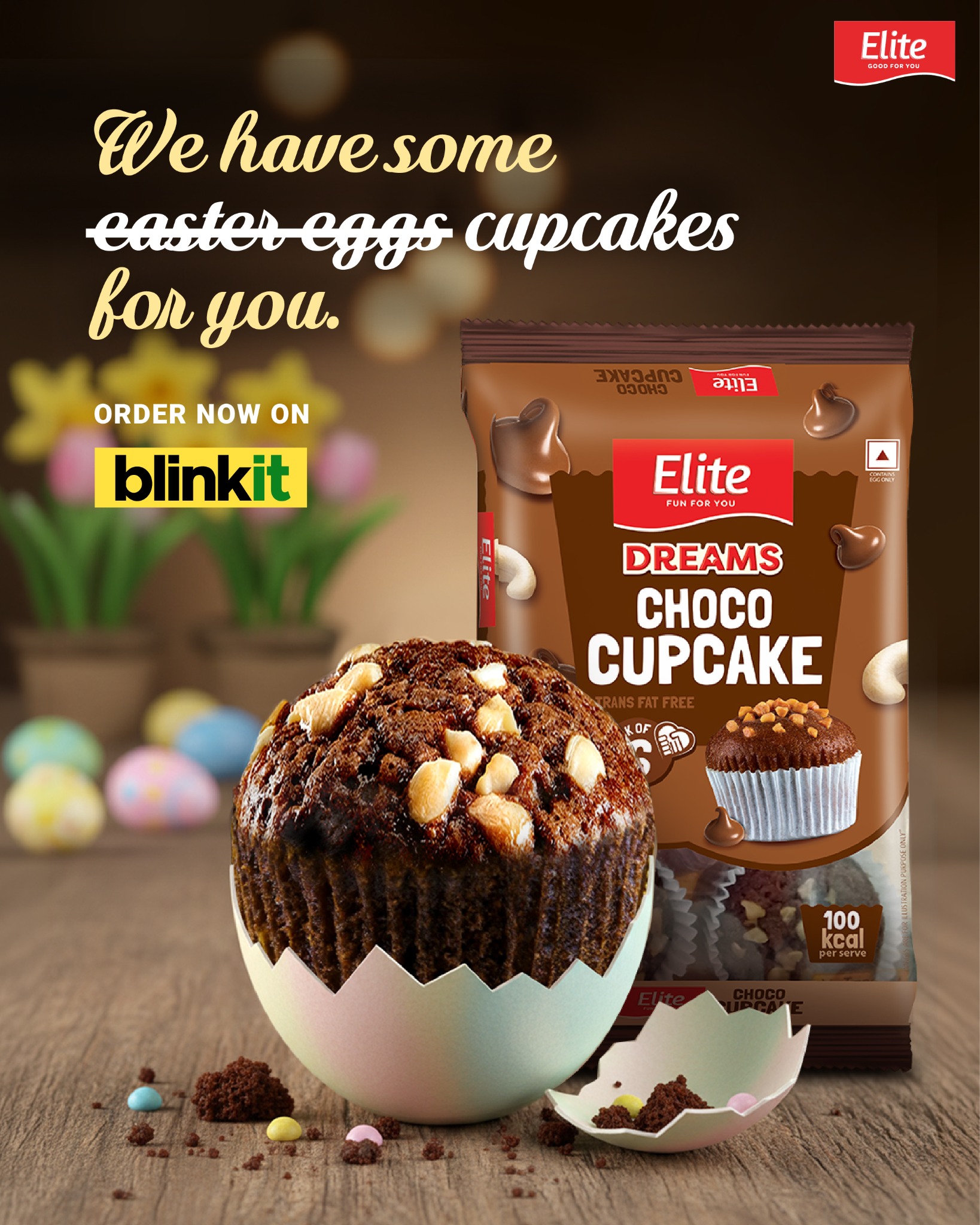Elite Foods Facebook ad: Choco Easter is here!