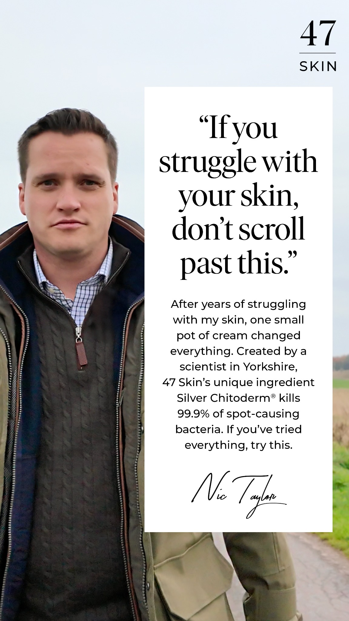 47Skin Facebook ad