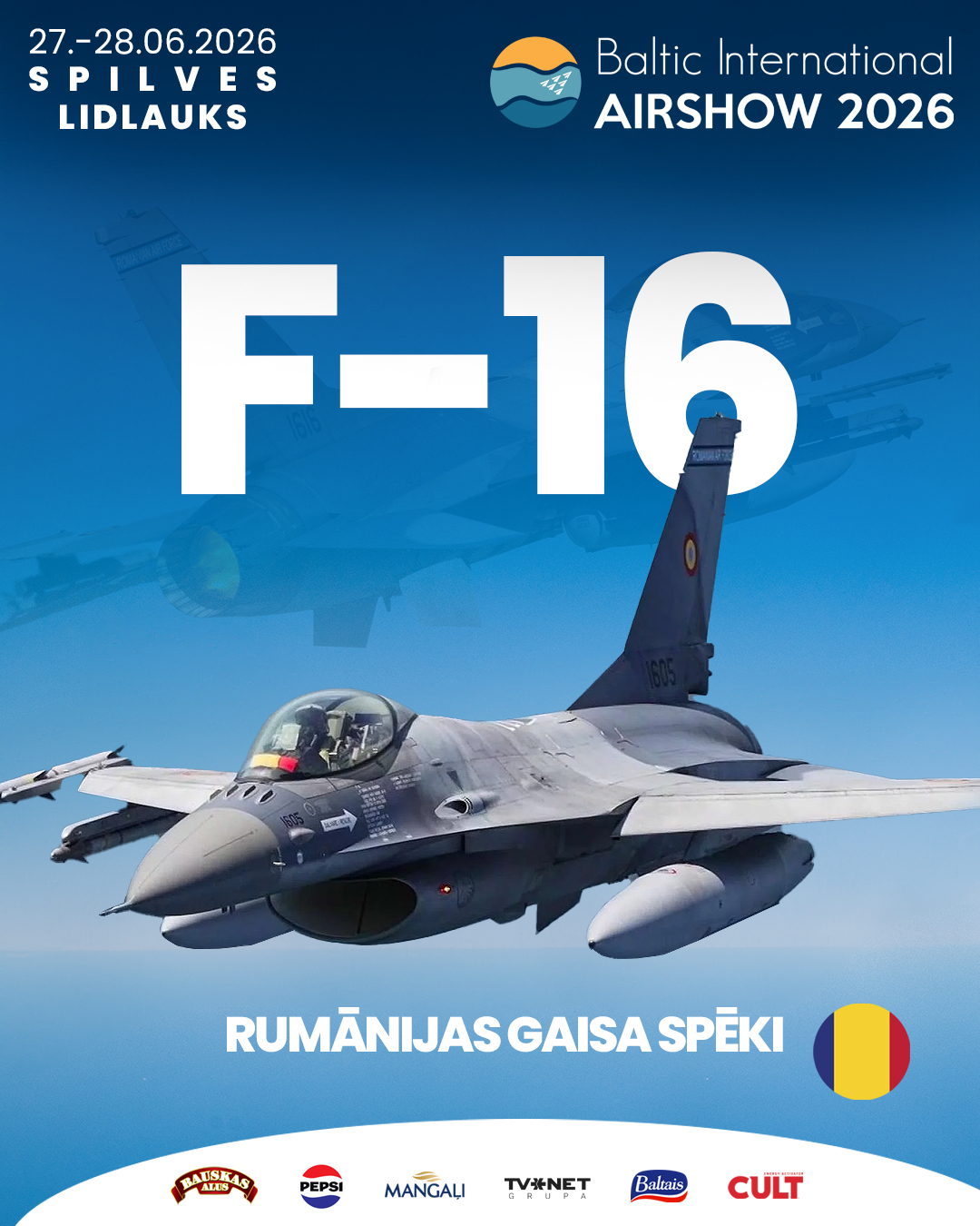 Baltic International Airshow 2026 Facebook ad: Baltic International Airshow 2025, 27 jūnijs 2026, 16:00…
