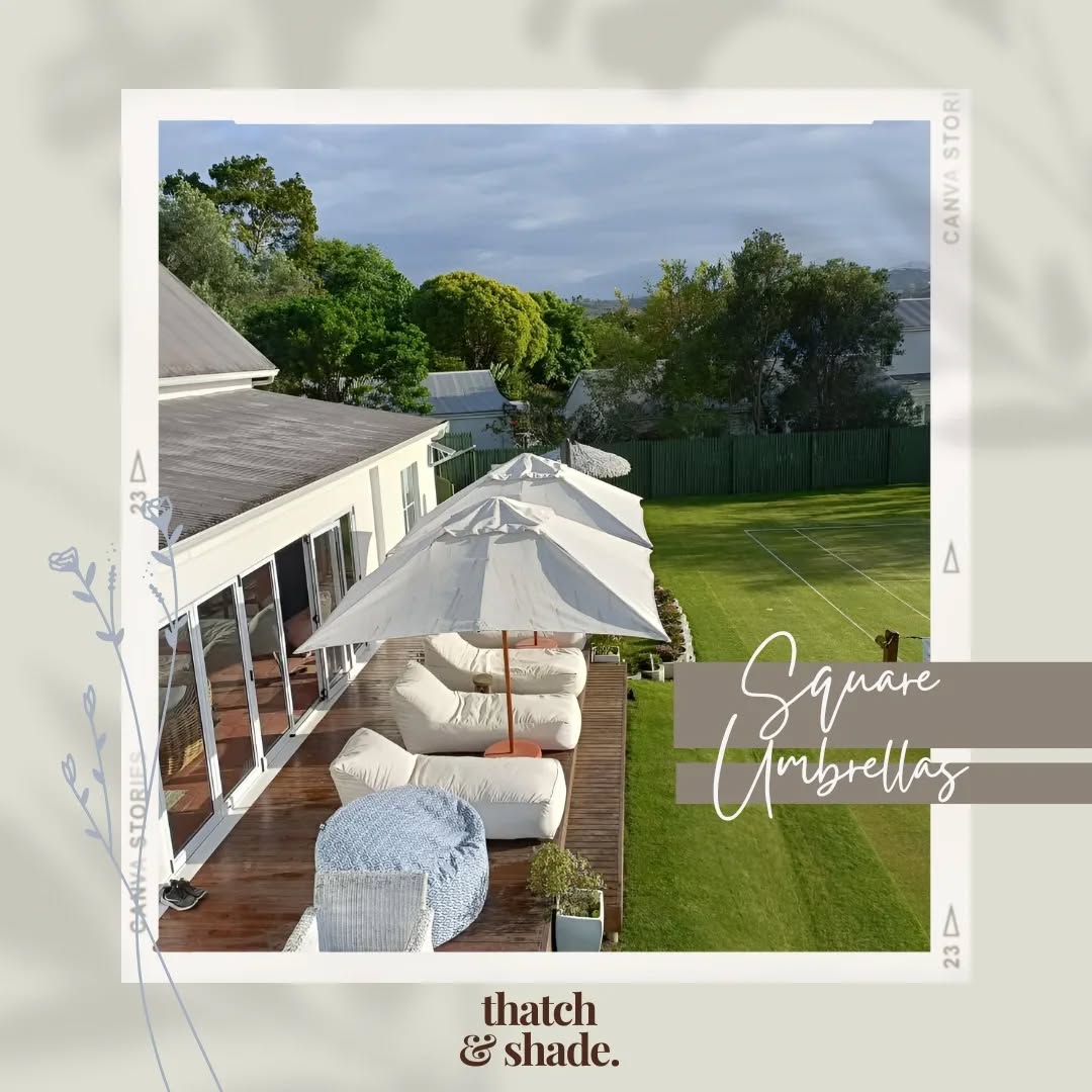 Thatch & Shade Facebook ad: Manufacturers of Outdoor Patio Umbrellas
