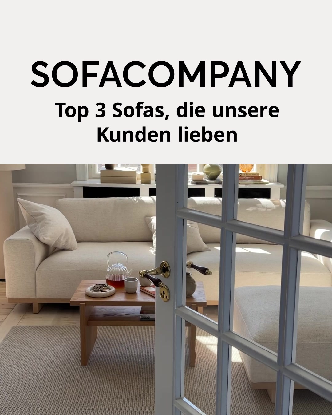 Sofacompany Facebook ad: Top 3 Sofas ansehen