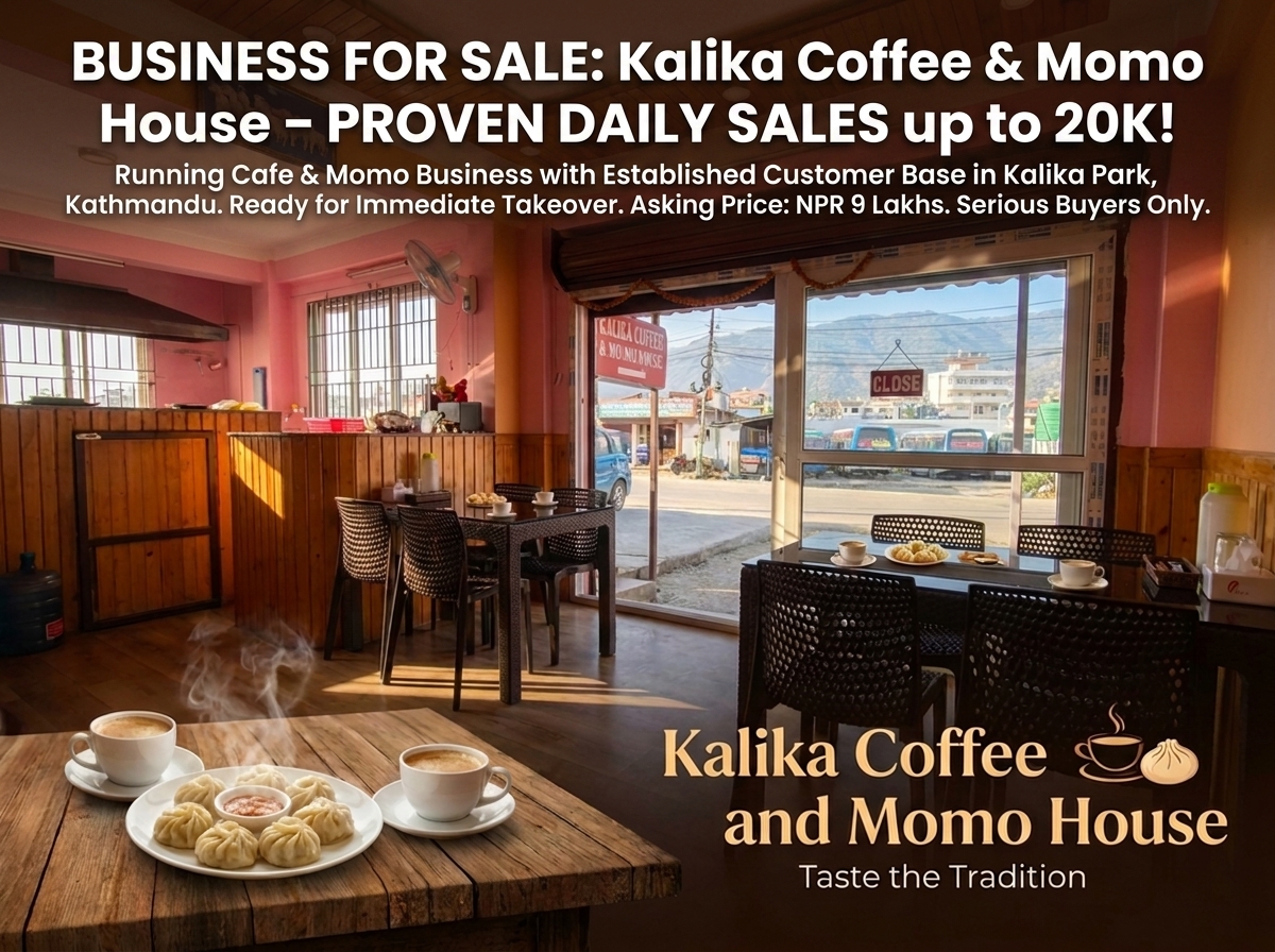 Kalika Coffee and Mo Mo house Facebook ad