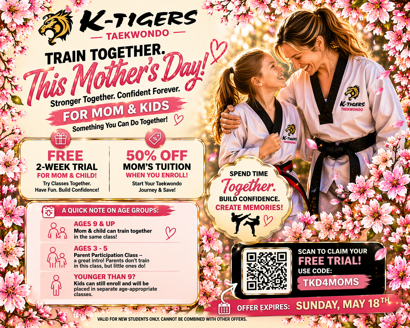 KTigers Taekwondo Facebook ad