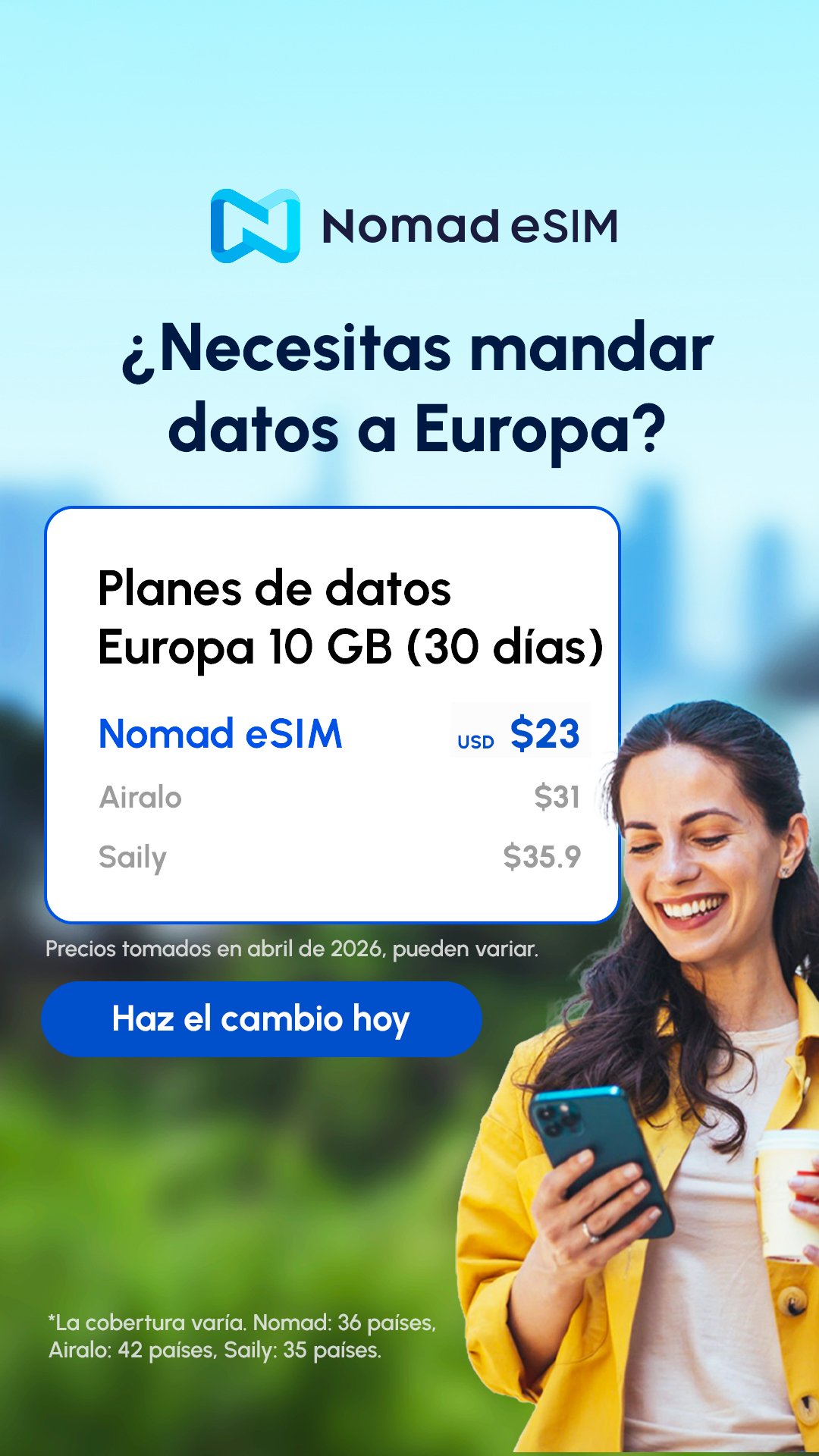 Nomad Esim Facebook ad