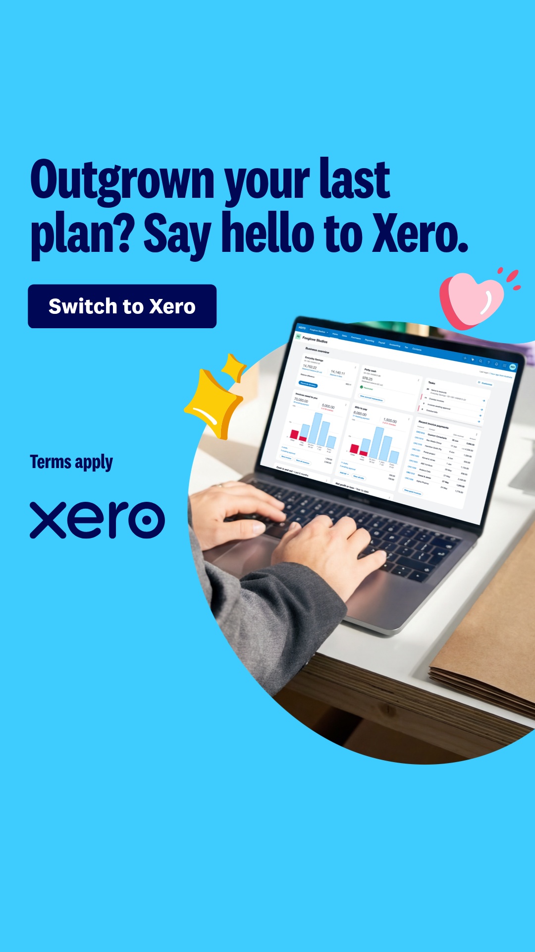 Xero Facebook ad