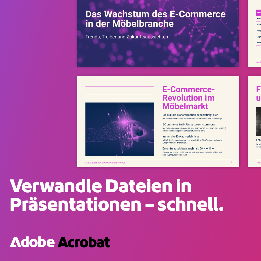 Adobe Acrobat Facebook ad: Erstelle perfekte Präsentationen mit KI-gestützten…