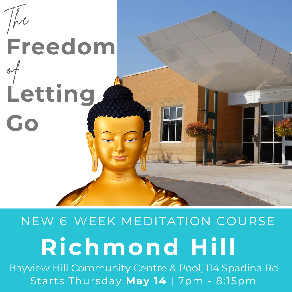 Kadampa Meditation Centre Canada Facebook ad: Meditation & the Freedom of Letting Go