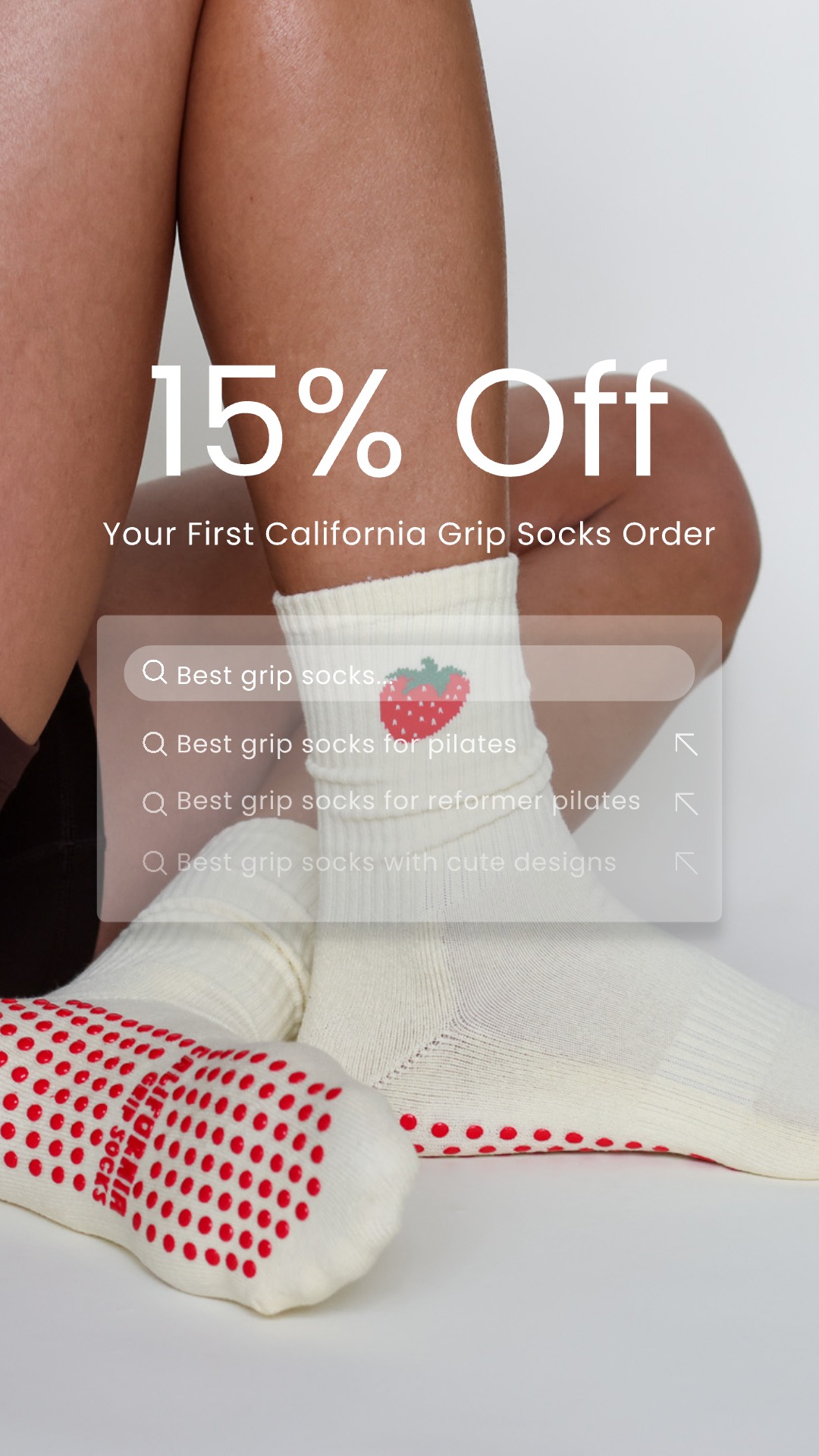 California Grip Socks Facebook ad: The Strawberry Grip Sock