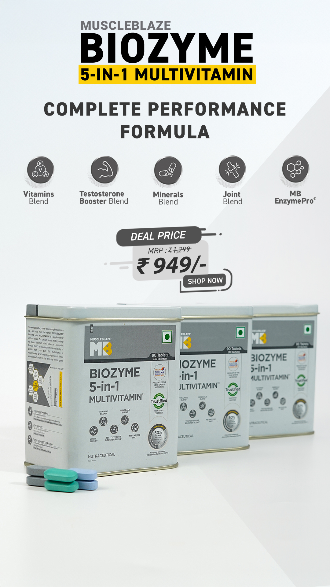 MuscleBlaze Facebook ad