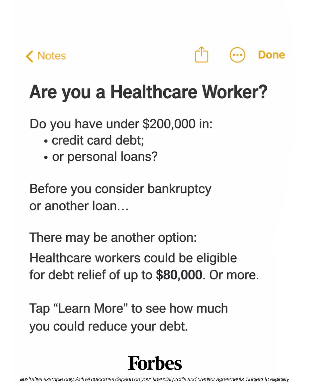 Forbes Advisor Facebook ad