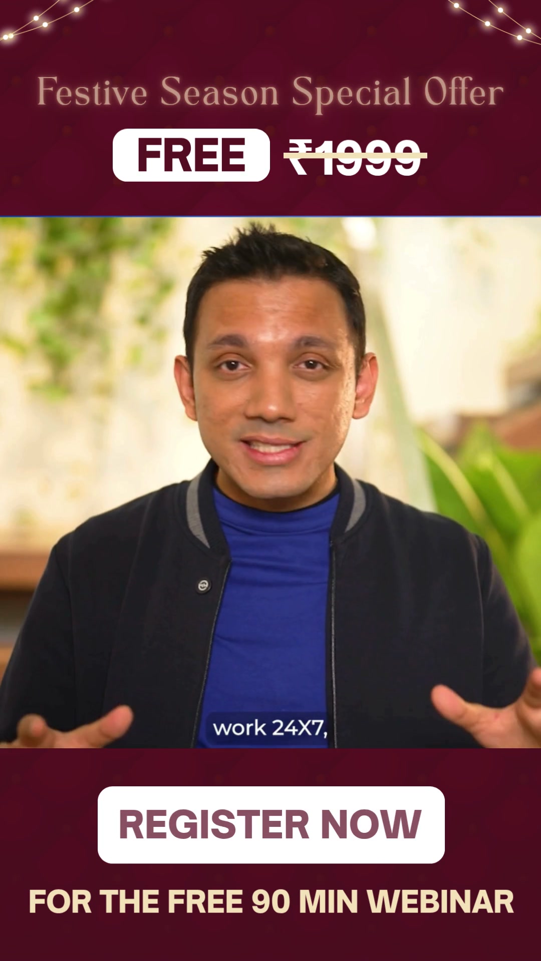 Siddharth Rajsekar Facebook ad: Coach Your Way to Freedom