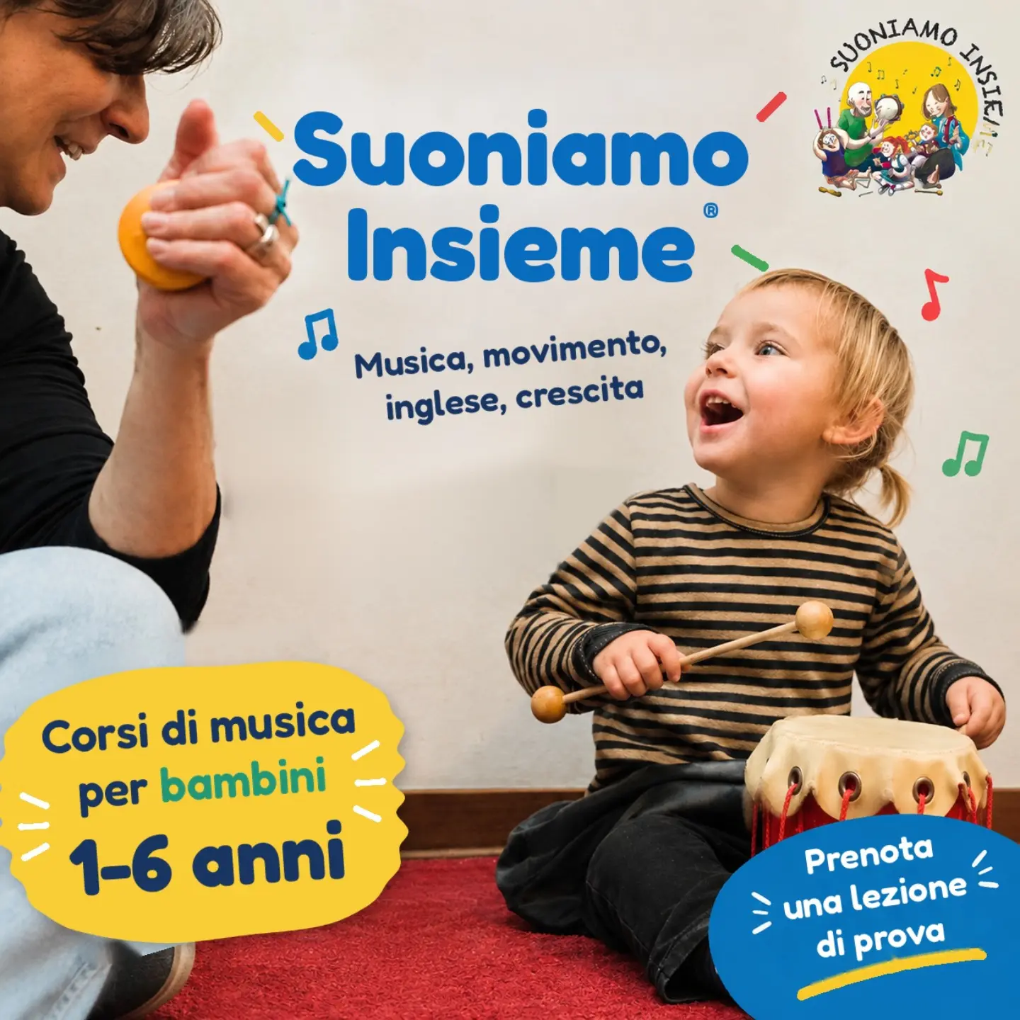 Il Giardino dei linguaggi Facebook ad: Corsi di Musica per Bambini 0-6 anni in tutta Italia