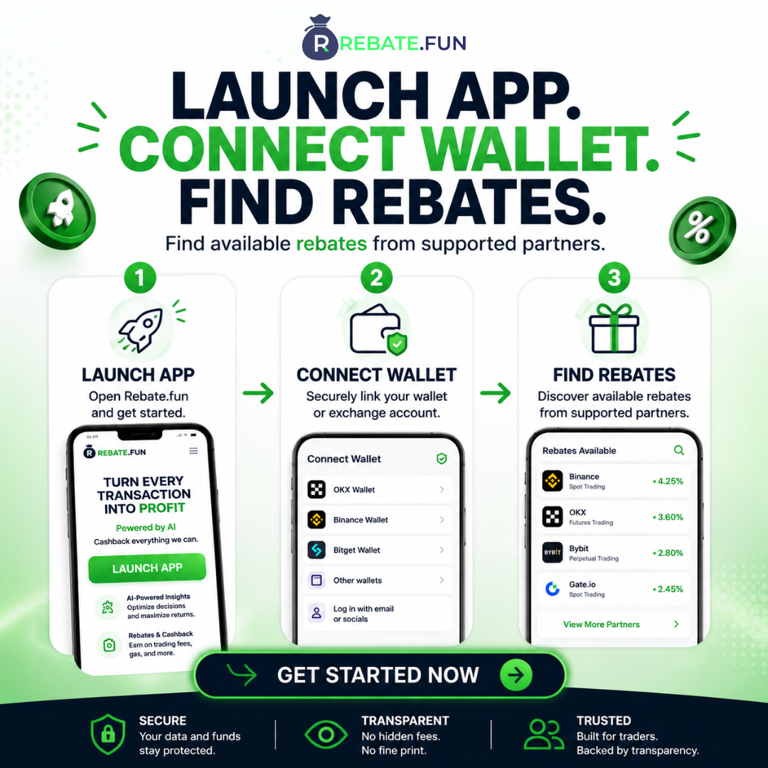 RebateFun Facebook ad: Don’t Let Trading Fees Go To Waste