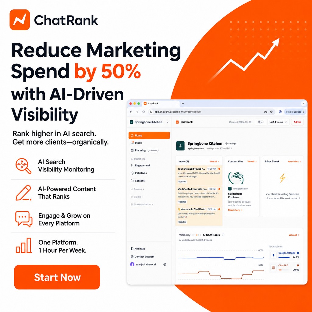 ChatRank Facebook ad