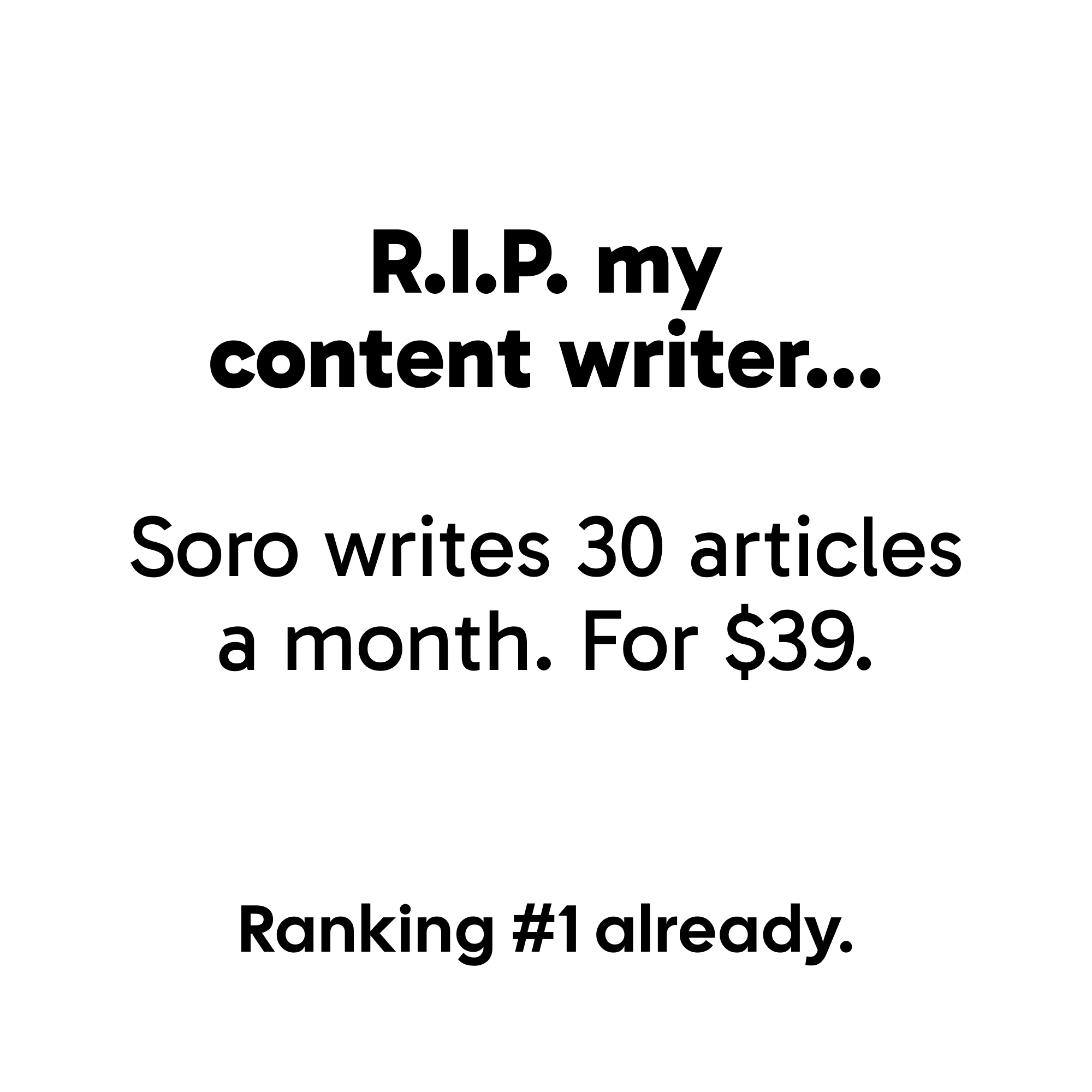 Soro SEO Facebook ad