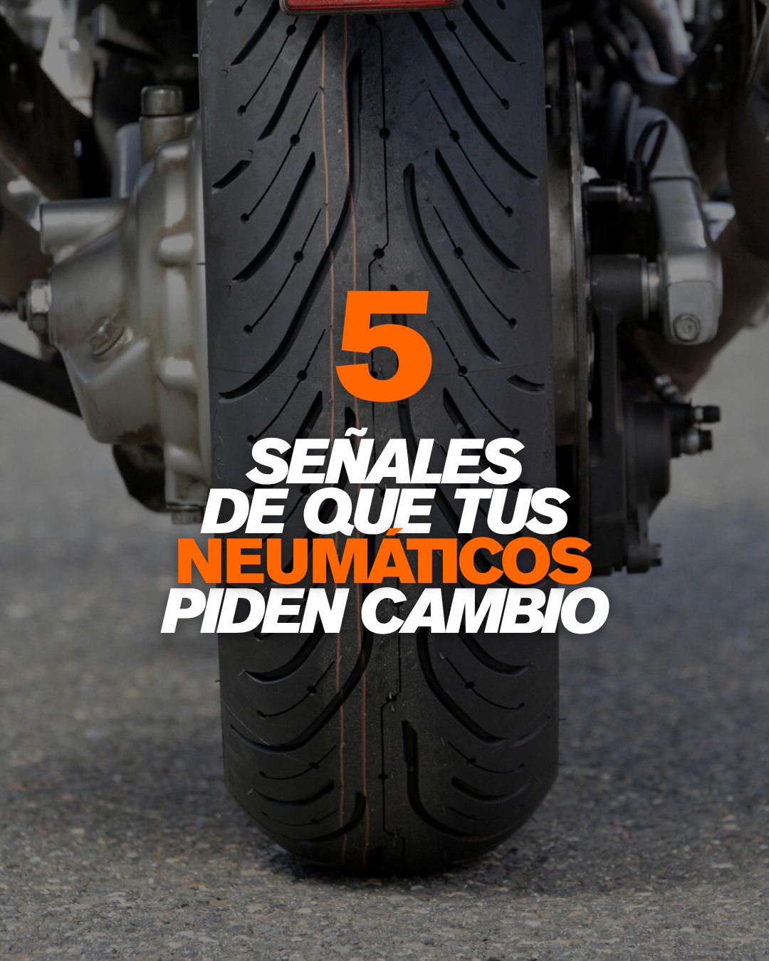Bikerz.cl Facebook ad: Es fácil acostumbrarse a un neumático gastado.