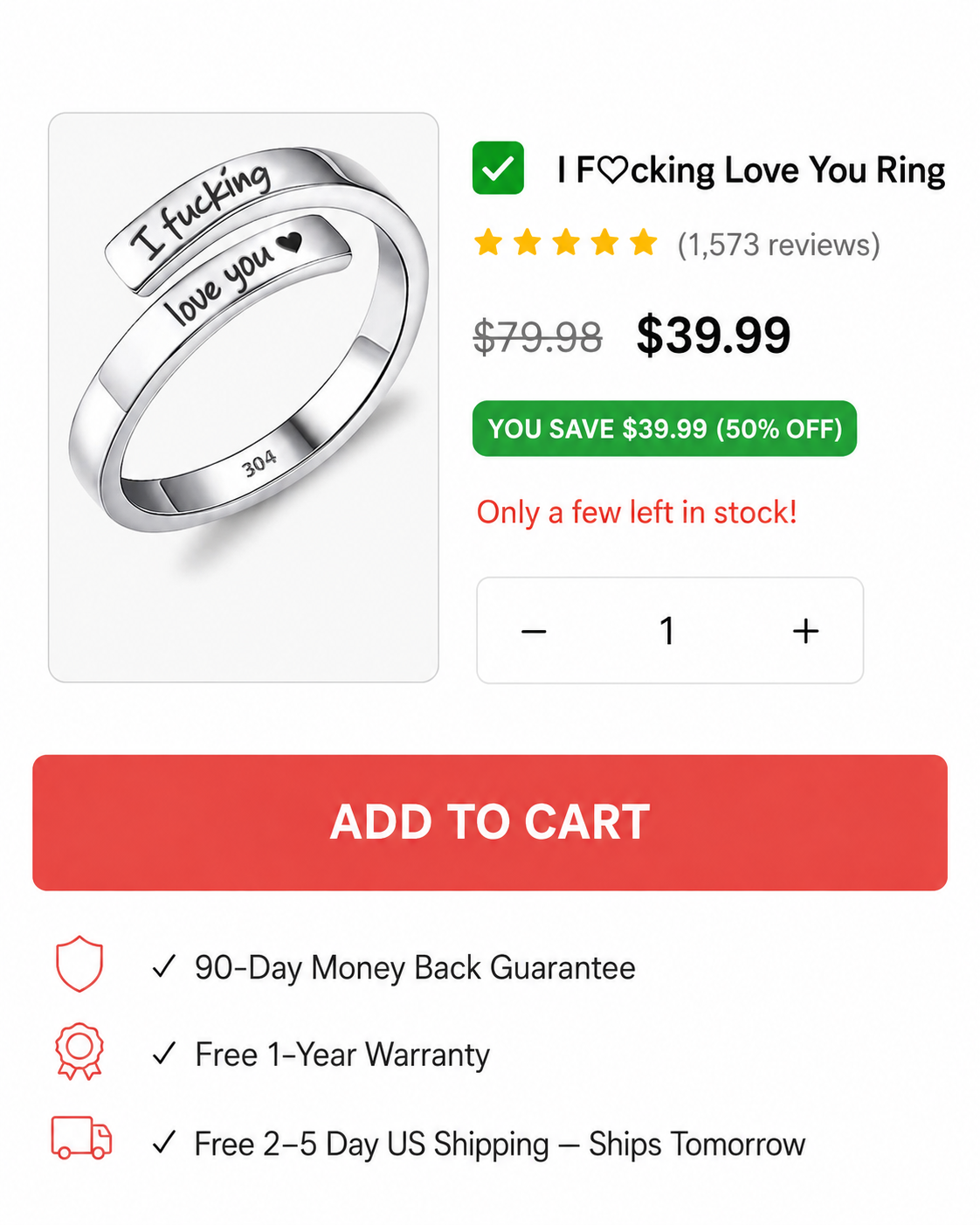 Hope Rings Facebook ad