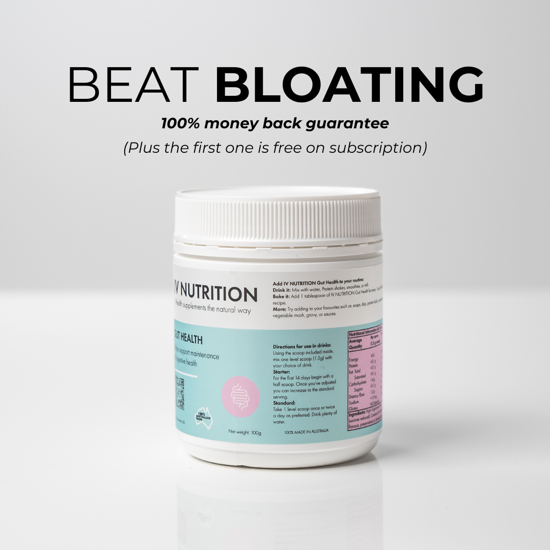 IV Nutrition Australia Facebook ad: 100% Money Back Guarantee