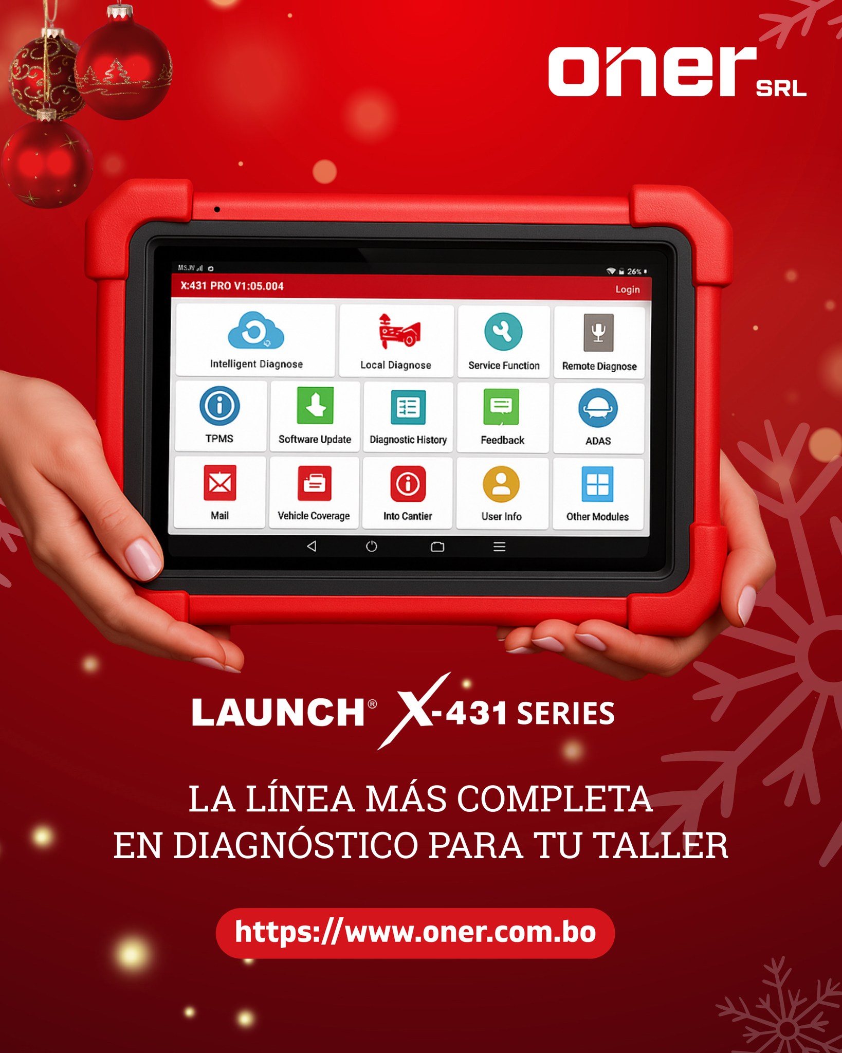 ONER SRL Facebook ad: El diagnóstico automotriz que impulsa tu taller al…