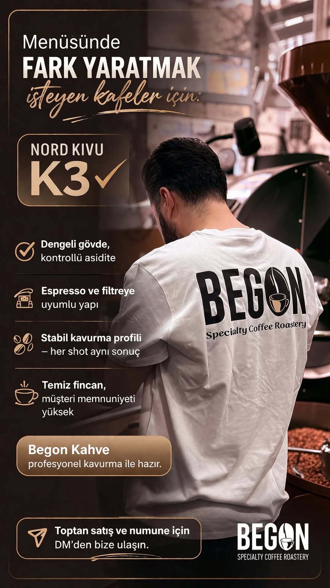 Begon Kahve & Roastery Facebook ad from Apr 4, 2026
