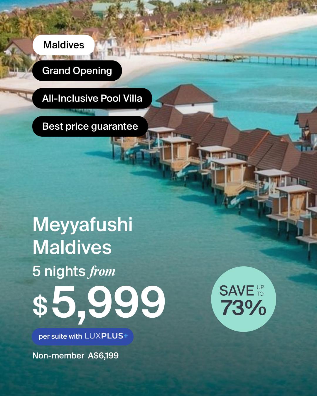 Luxury Escapes Facebook ad