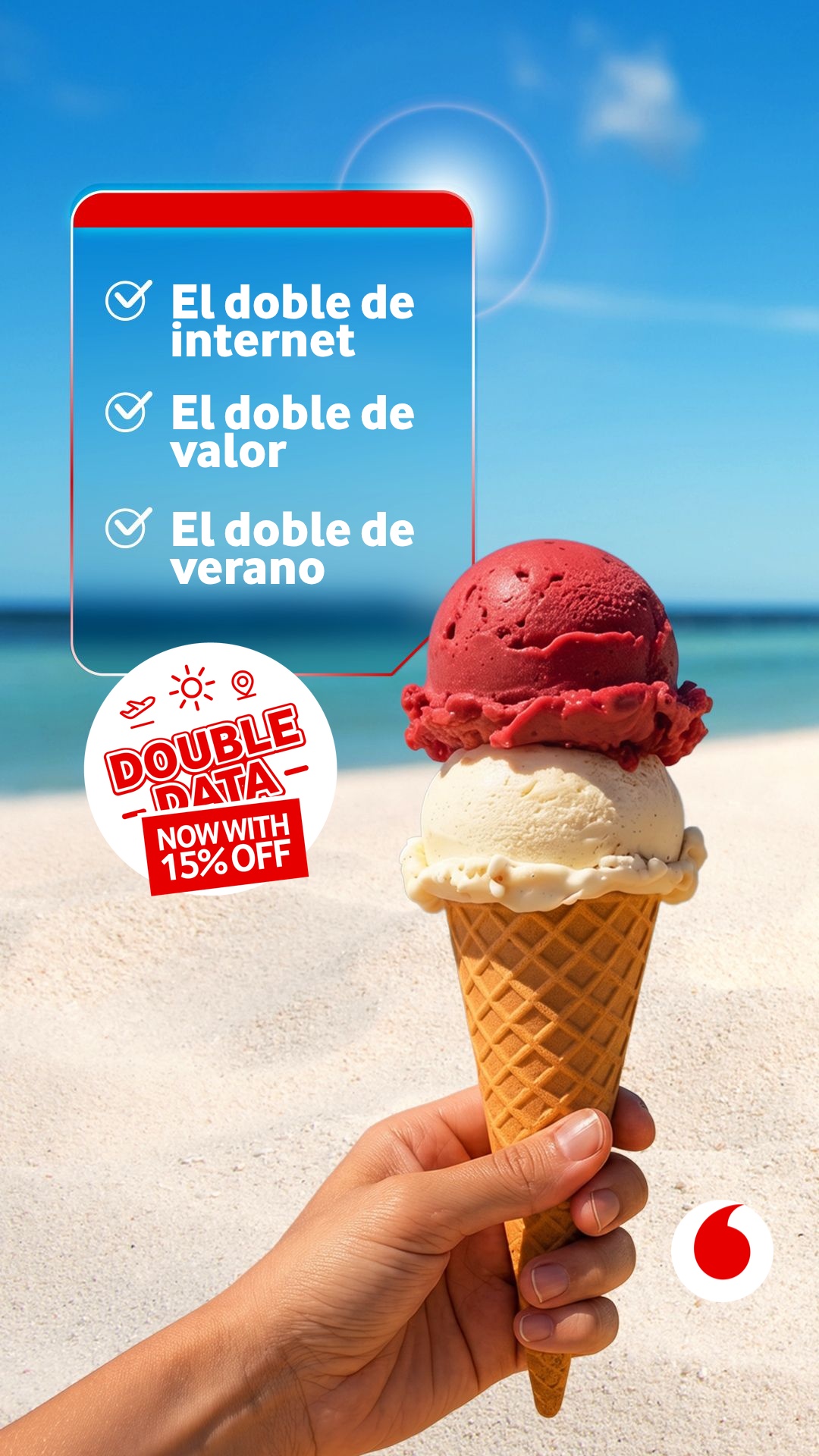 Vodafone Travel eSIM Facebook ad