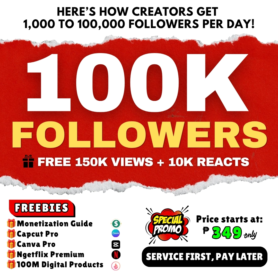 TrendBooster PH Facebook ad: Here's How Creators Gain 1,000-100,000 Facebook Followers…