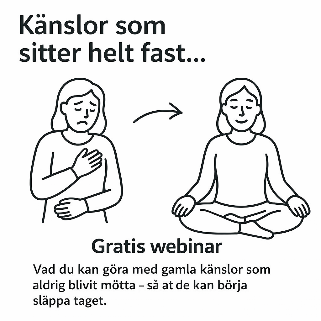 Fri med følelser Facebook ad: HUR DU SLÄPPER DINA KÄNSLOR, GRATIS WEBINAR