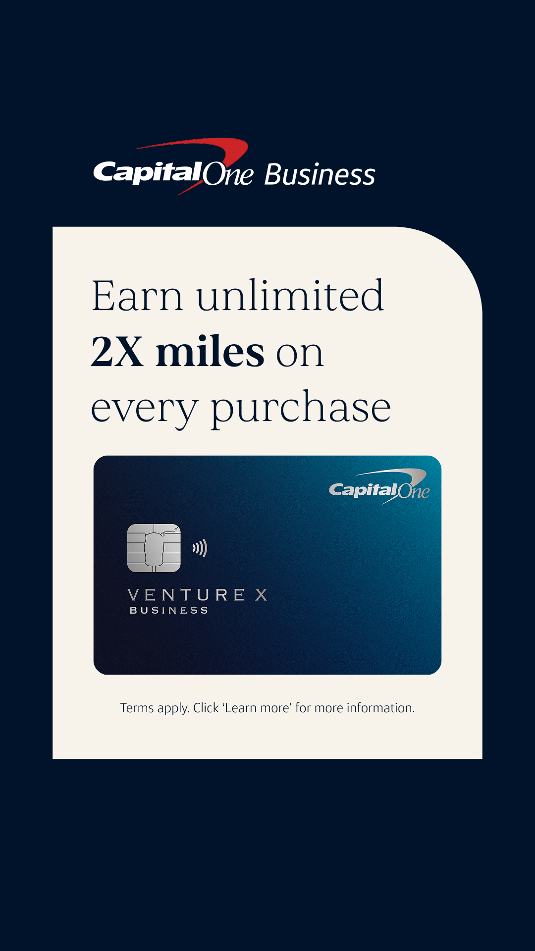 Capital One Business Facebook ad